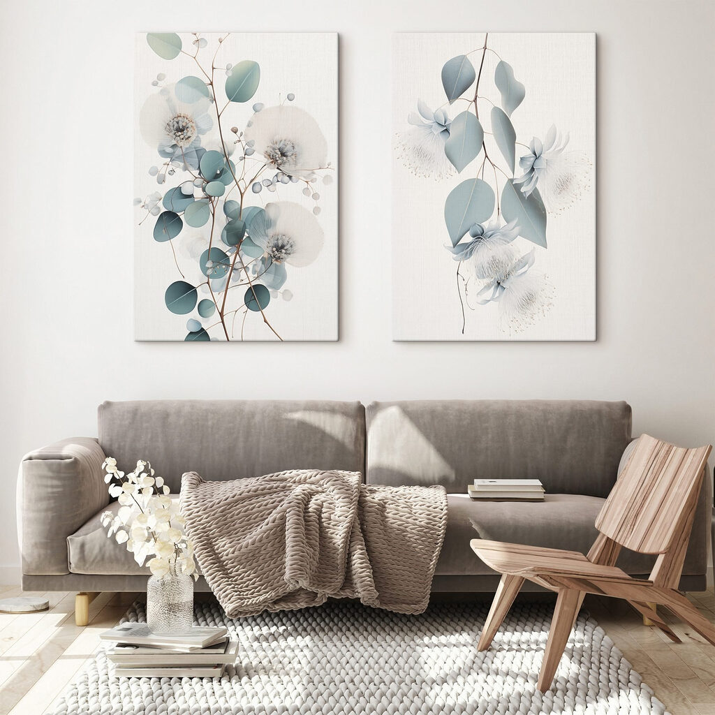 Delicate blooms in soft hues