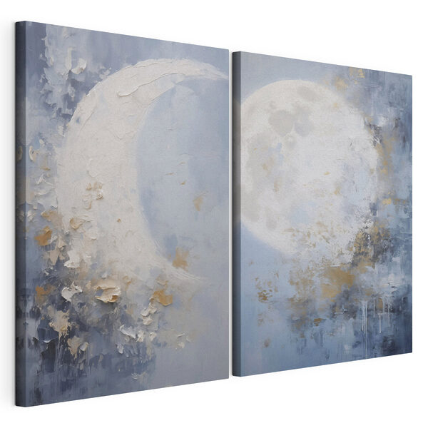 Painting of a moon and a tree