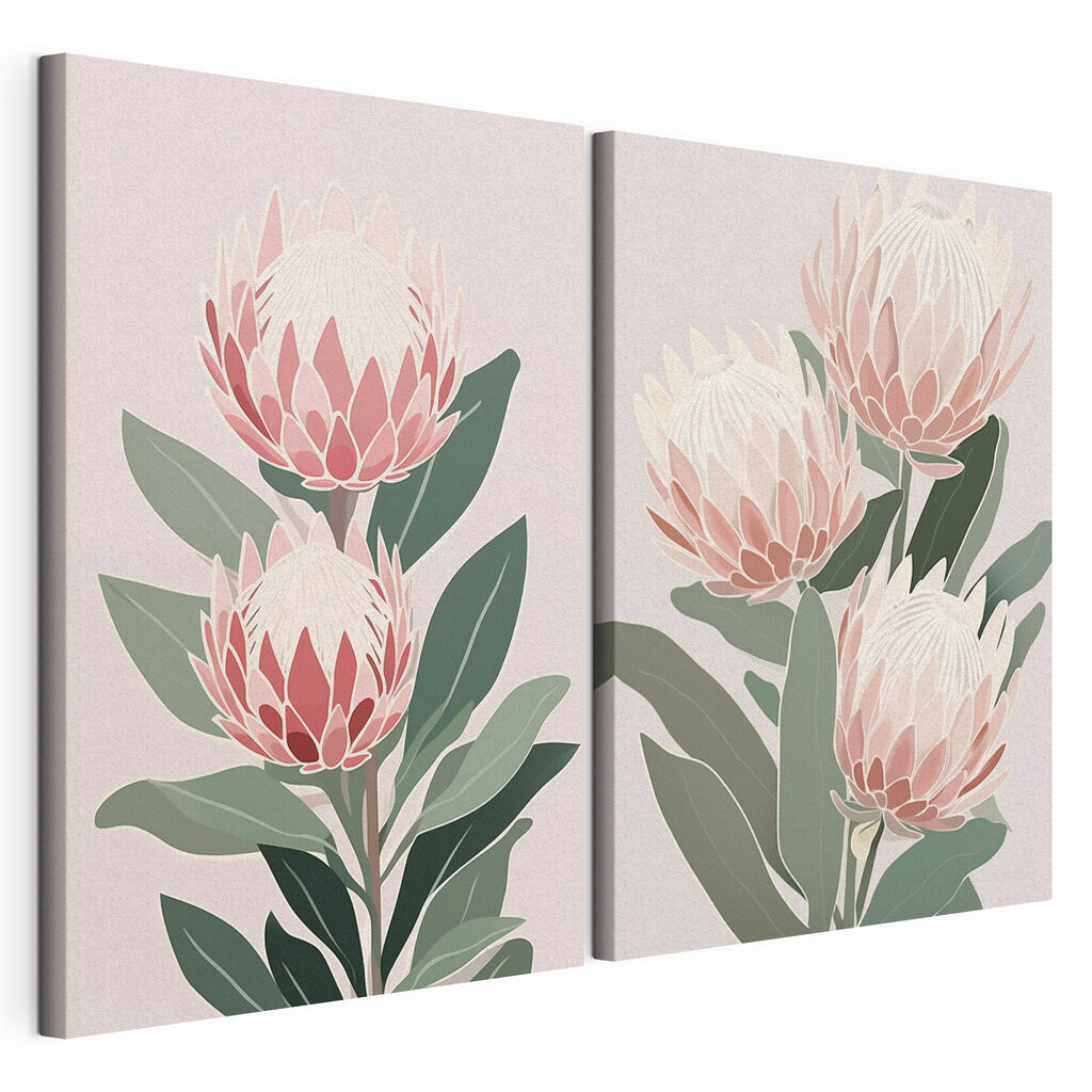 Delicate blooms in soft pastel hues