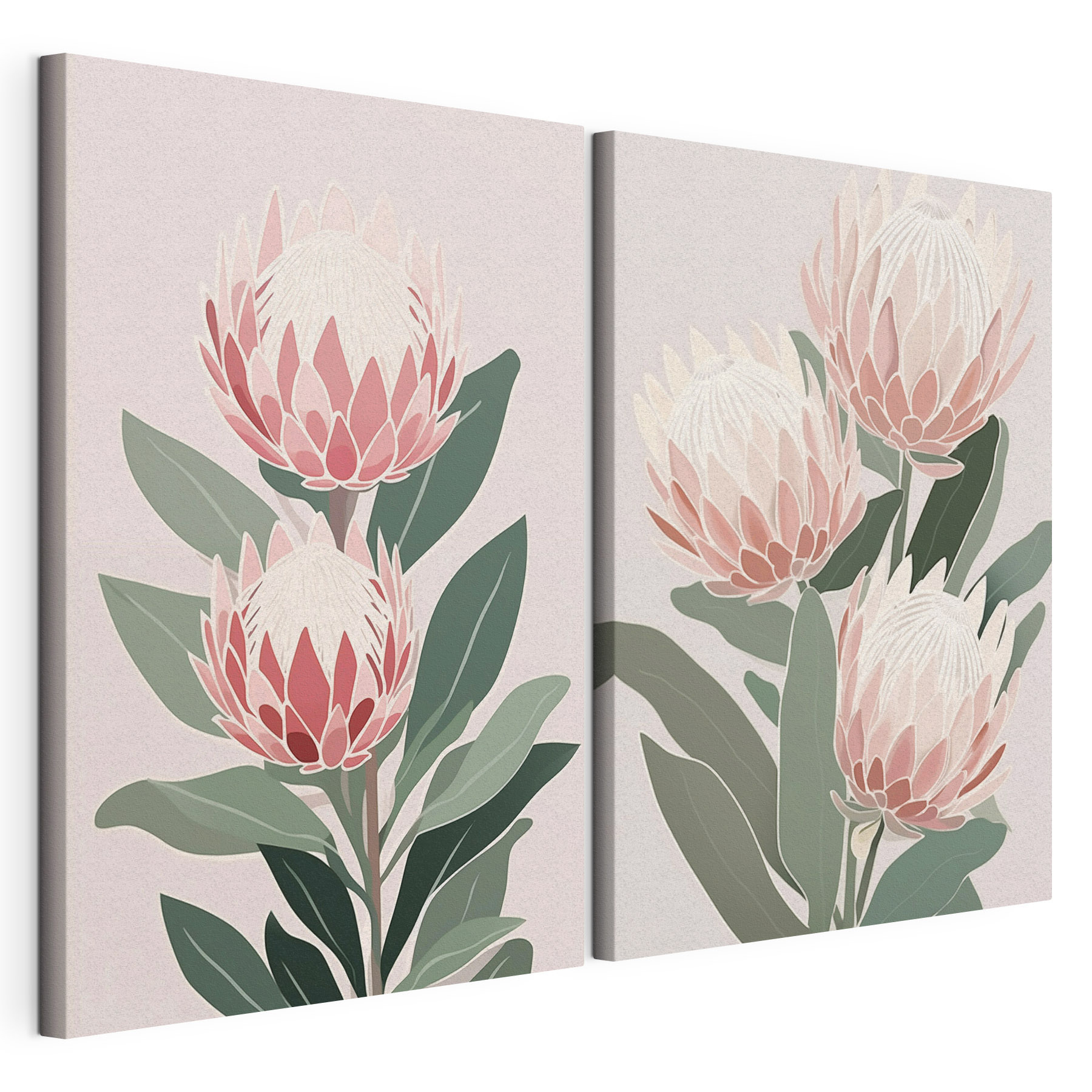 Delicate blooms in soft pastel hues