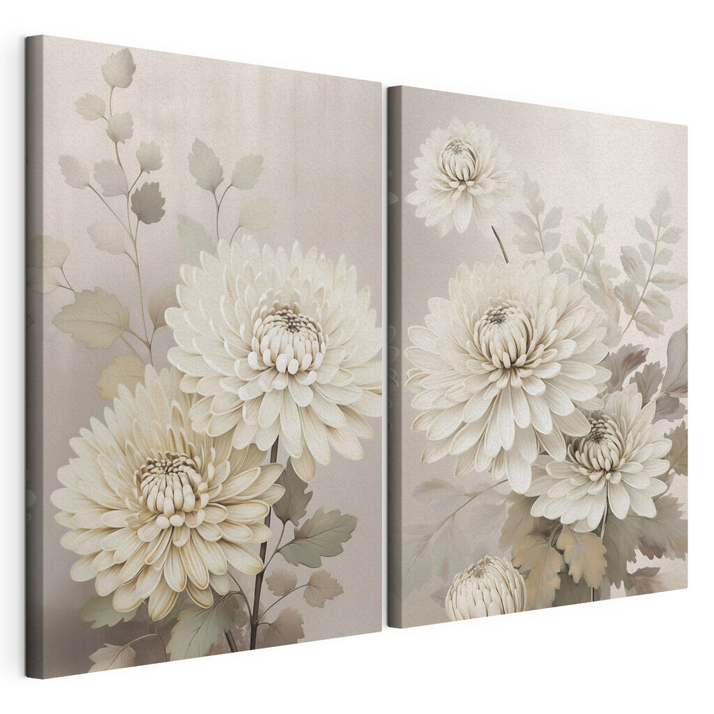 Delicate blooms in soft shades