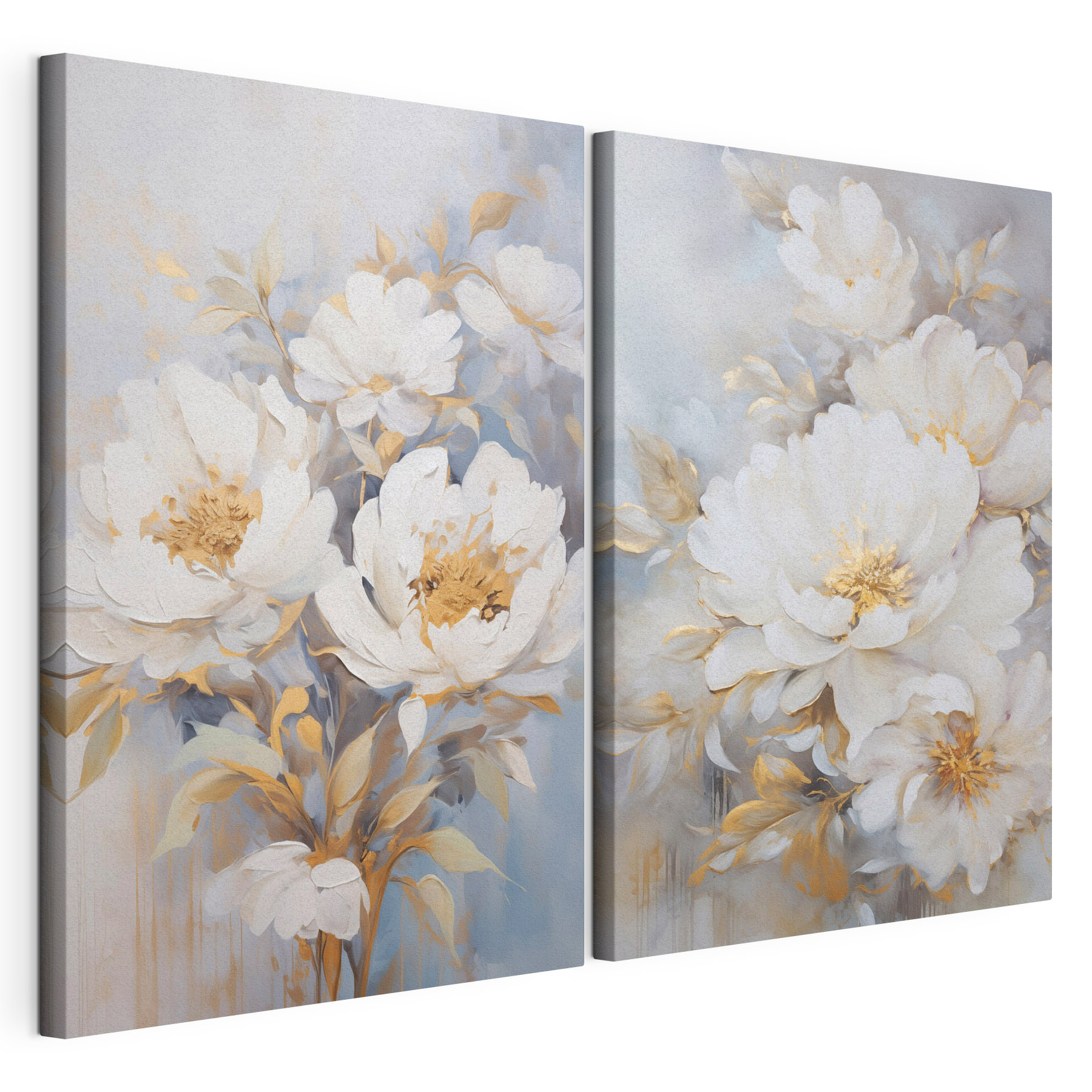 Painting of white flowers
