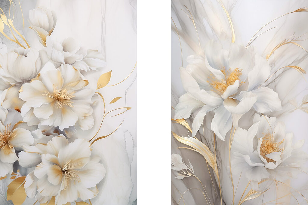 Blossoms in soft, delicate hues
