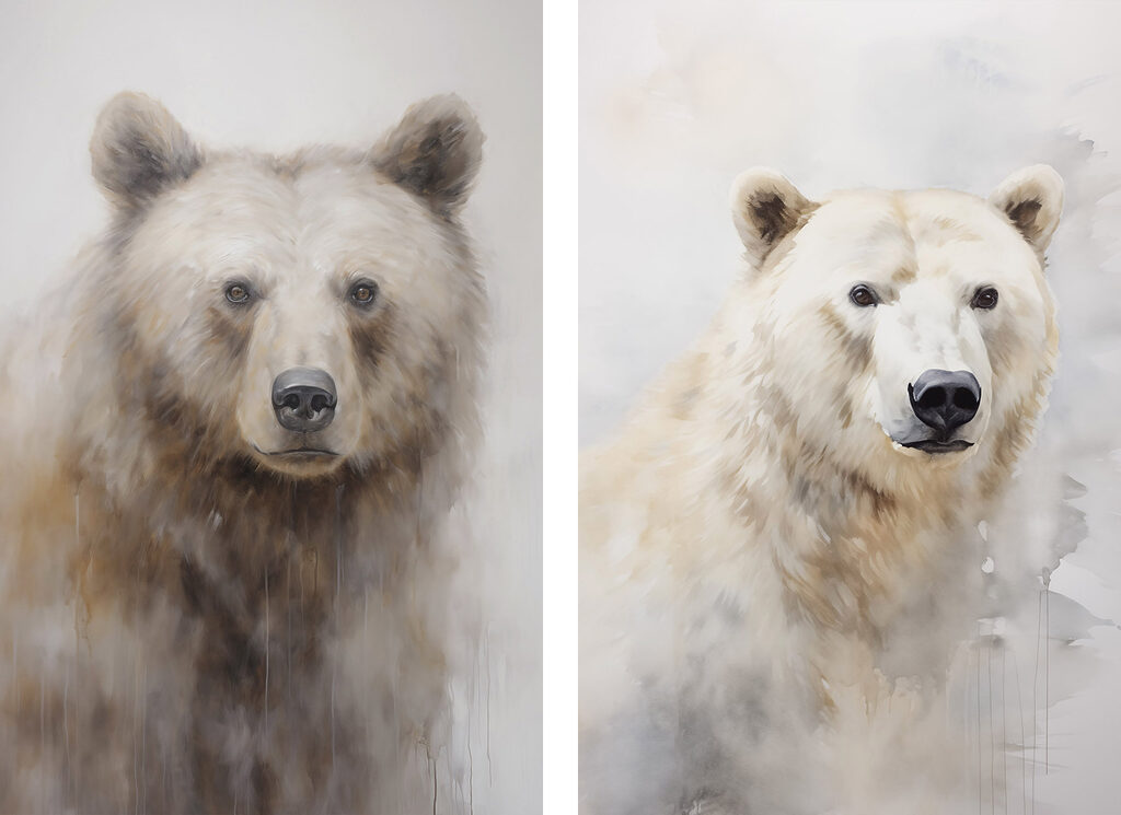 Painting of a bear