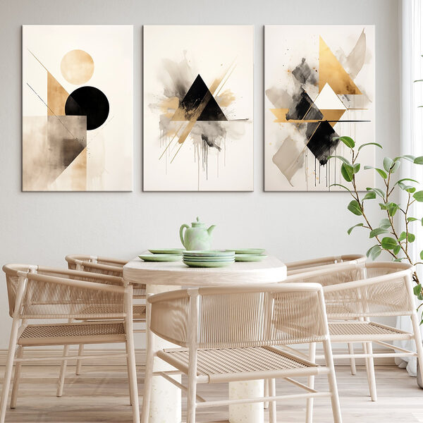 Group of art pieces