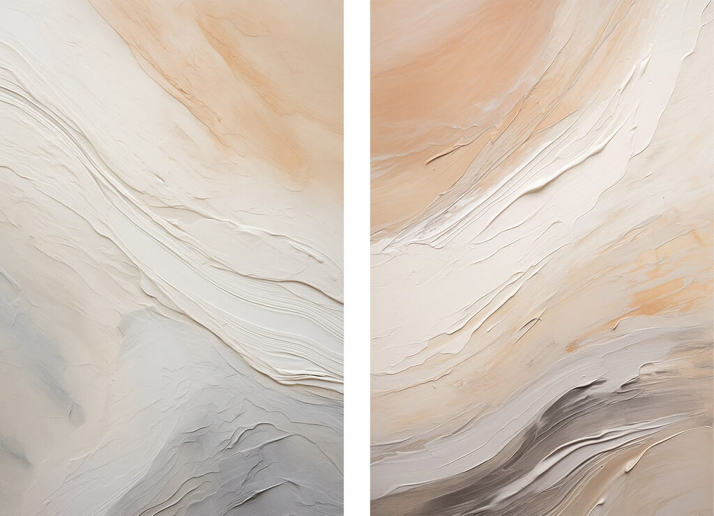 Gentle waves of soft color blend