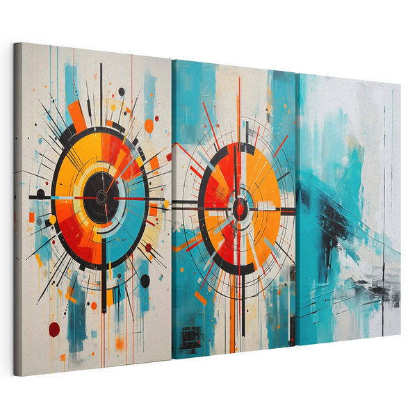 Modularer Leinwanddruck Drei Kunstwerke