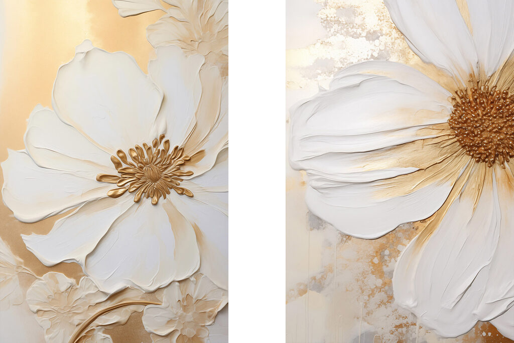 - Elegant floral wall art design
