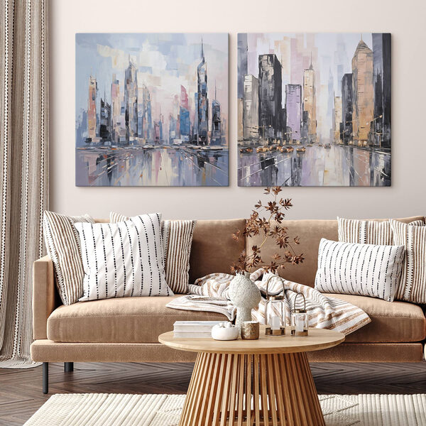 Painting of a city