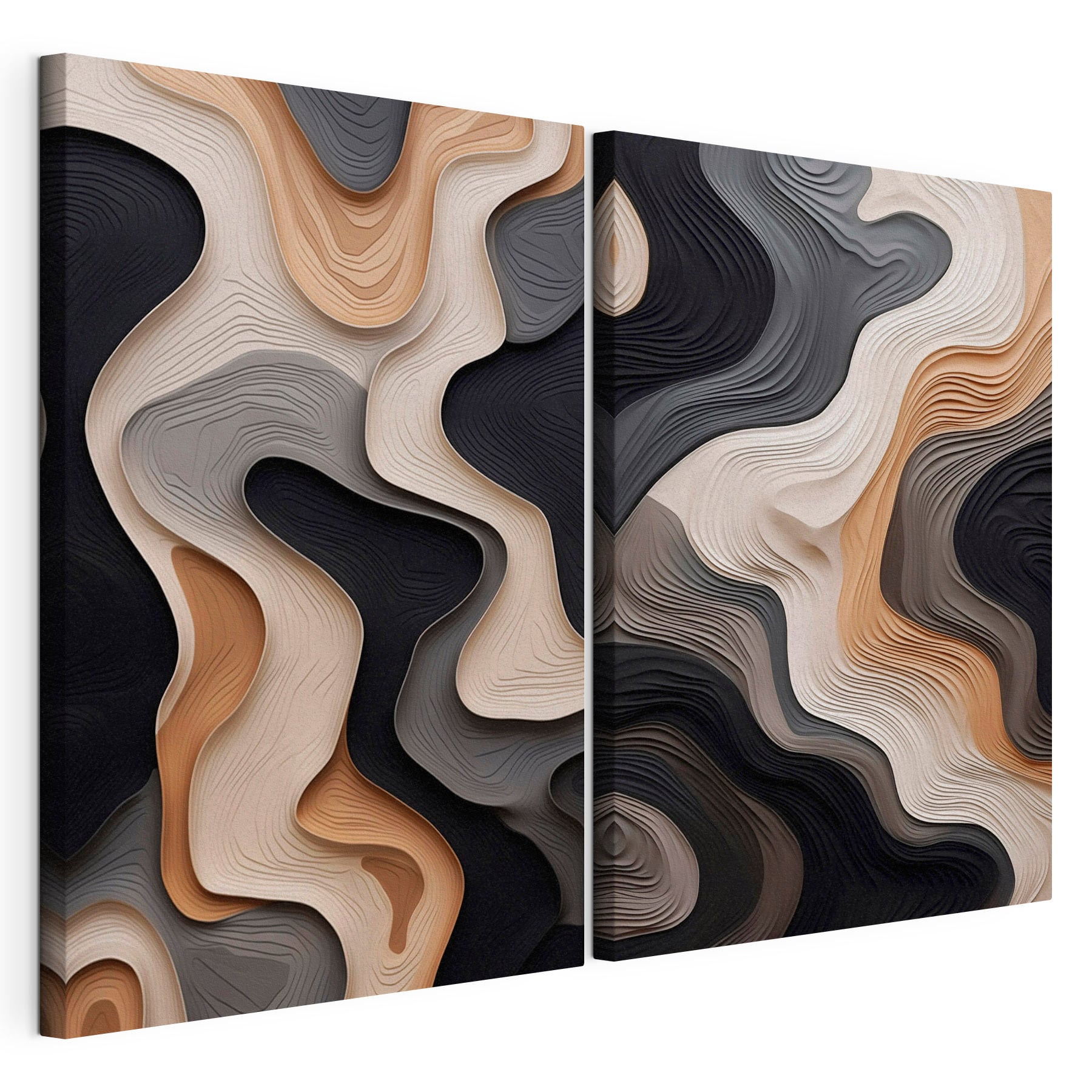 Flowing Patterns in Neutral Tones