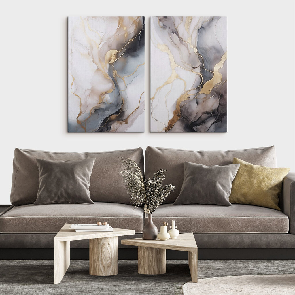 Flowing colors in harmonious patterns