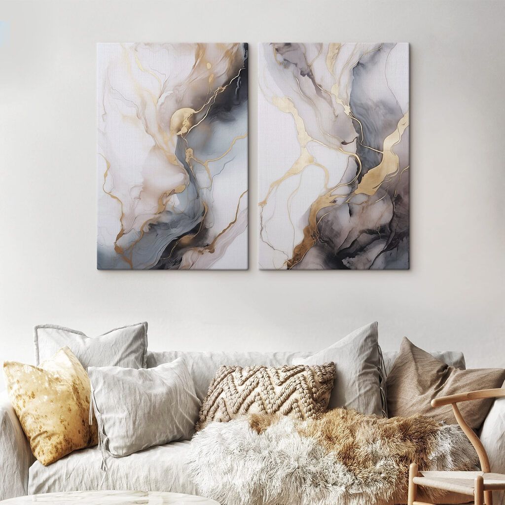 Flowing colors in harmonious patterns