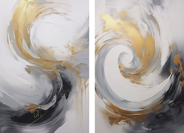 Two images of a painting