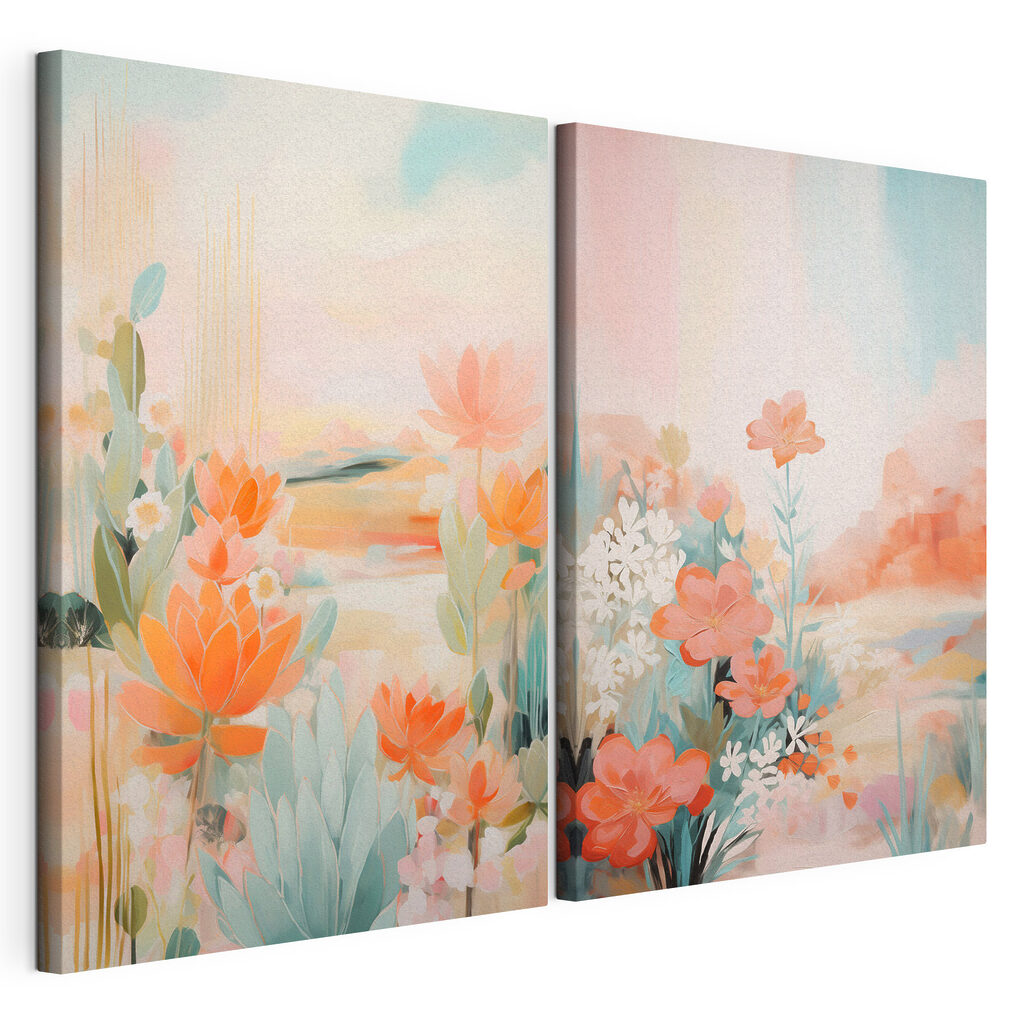Painting of flowers and plants