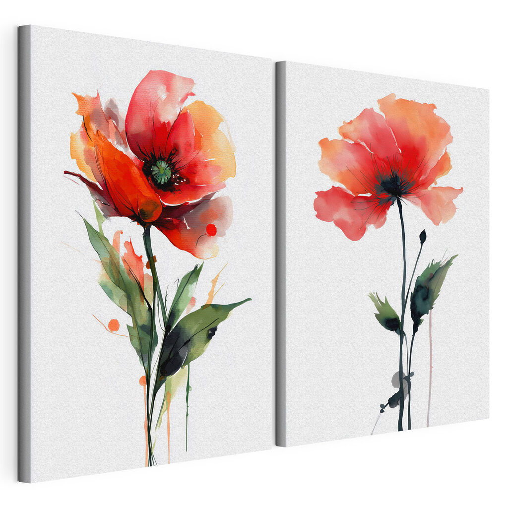 Vibrant flowers in graceful harmony
