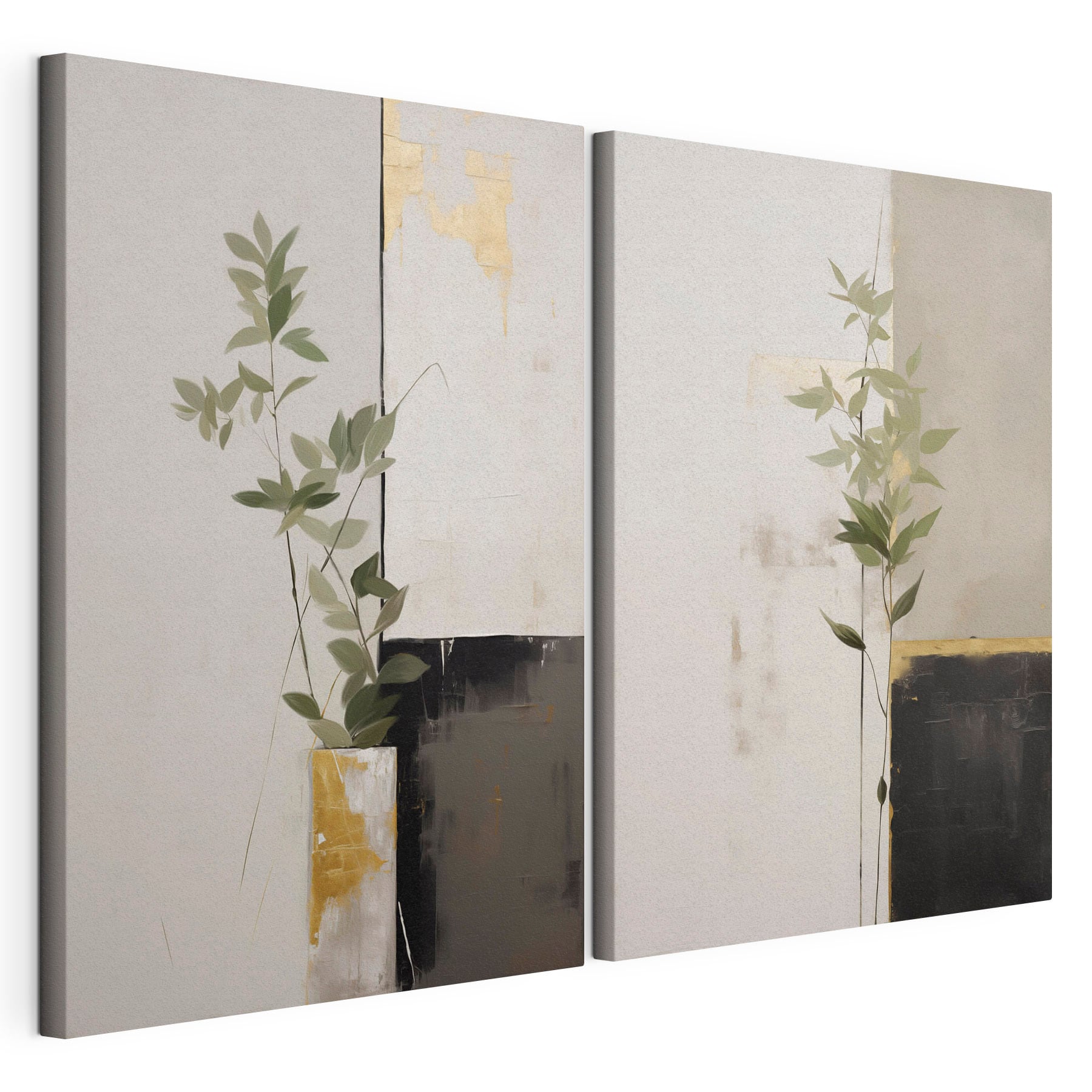 Painting of a plant in a vase