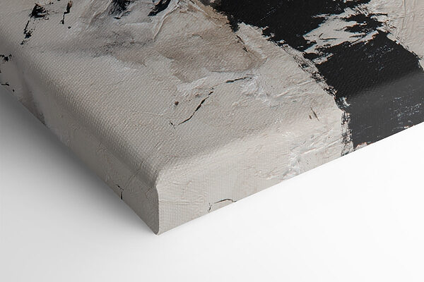 Abstract interplay of black and white