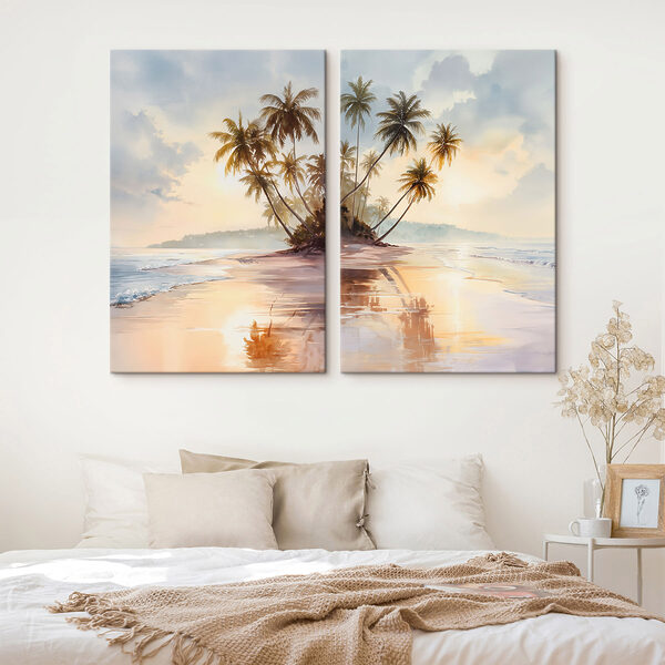 Palm trees on a beach