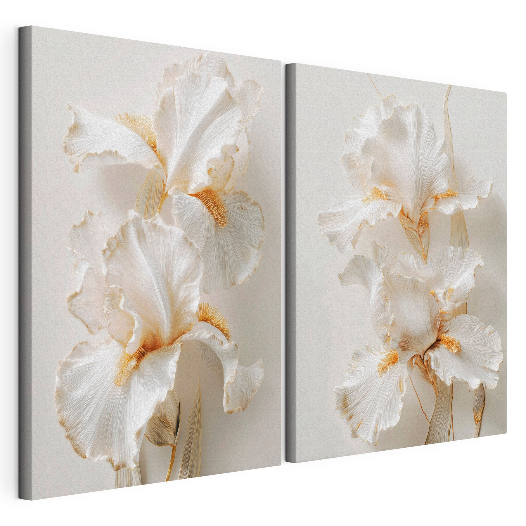 Collage of white flowers