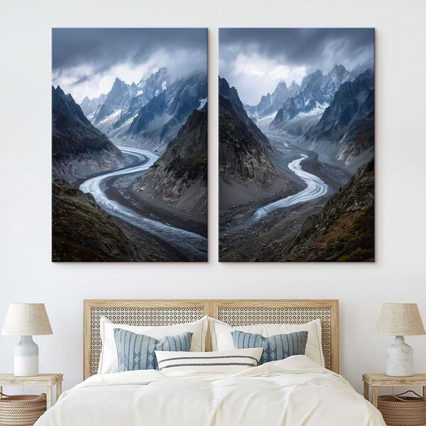 River running through a valley