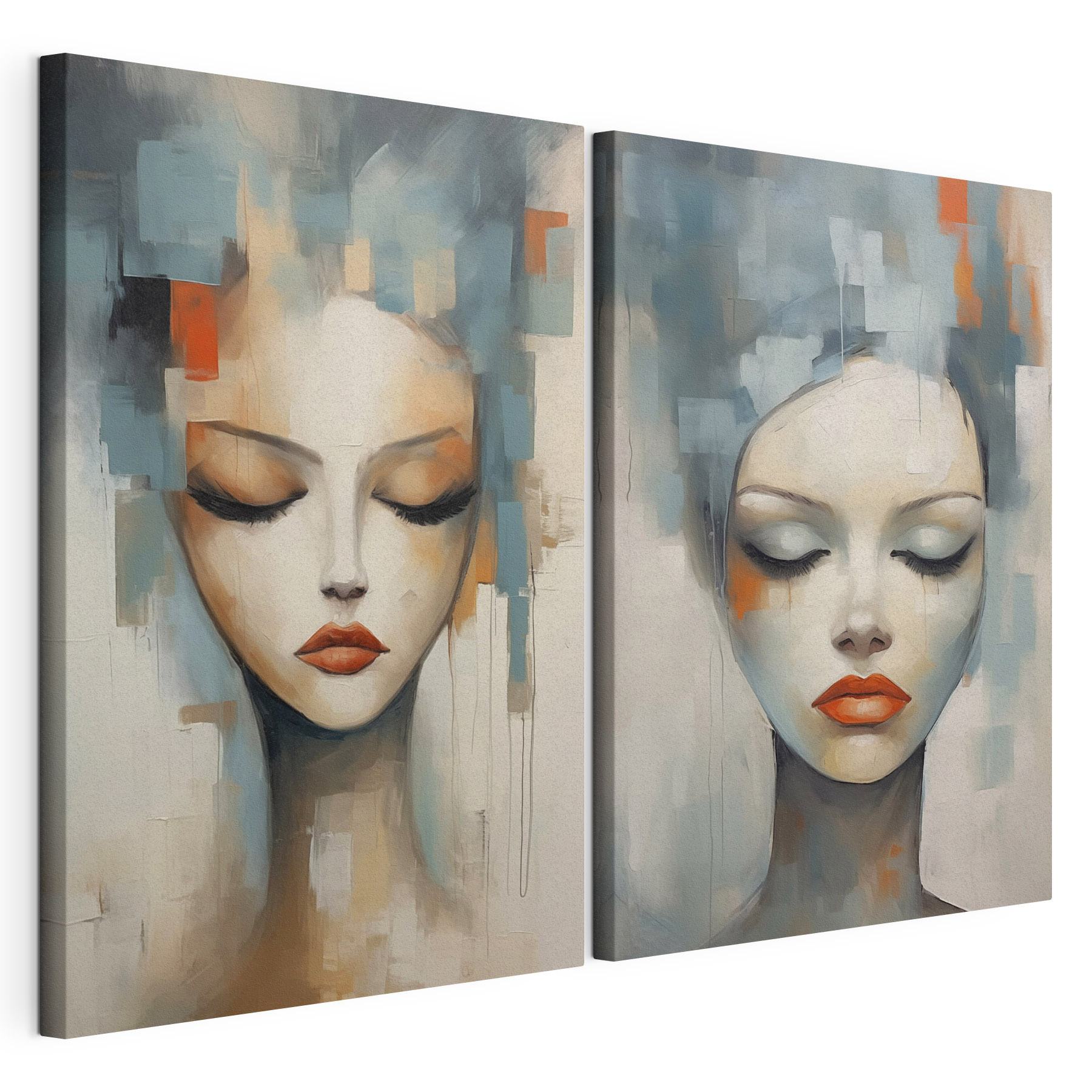 Painting of a woman's face