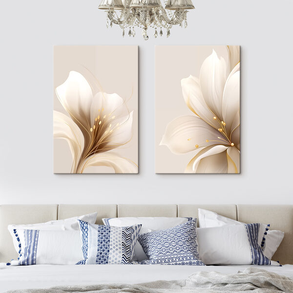 Elegant floral blossoms in soft tones