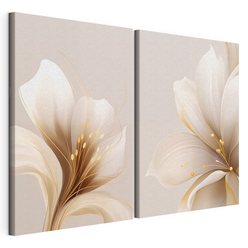 Elegant floral blossoms in soft tones