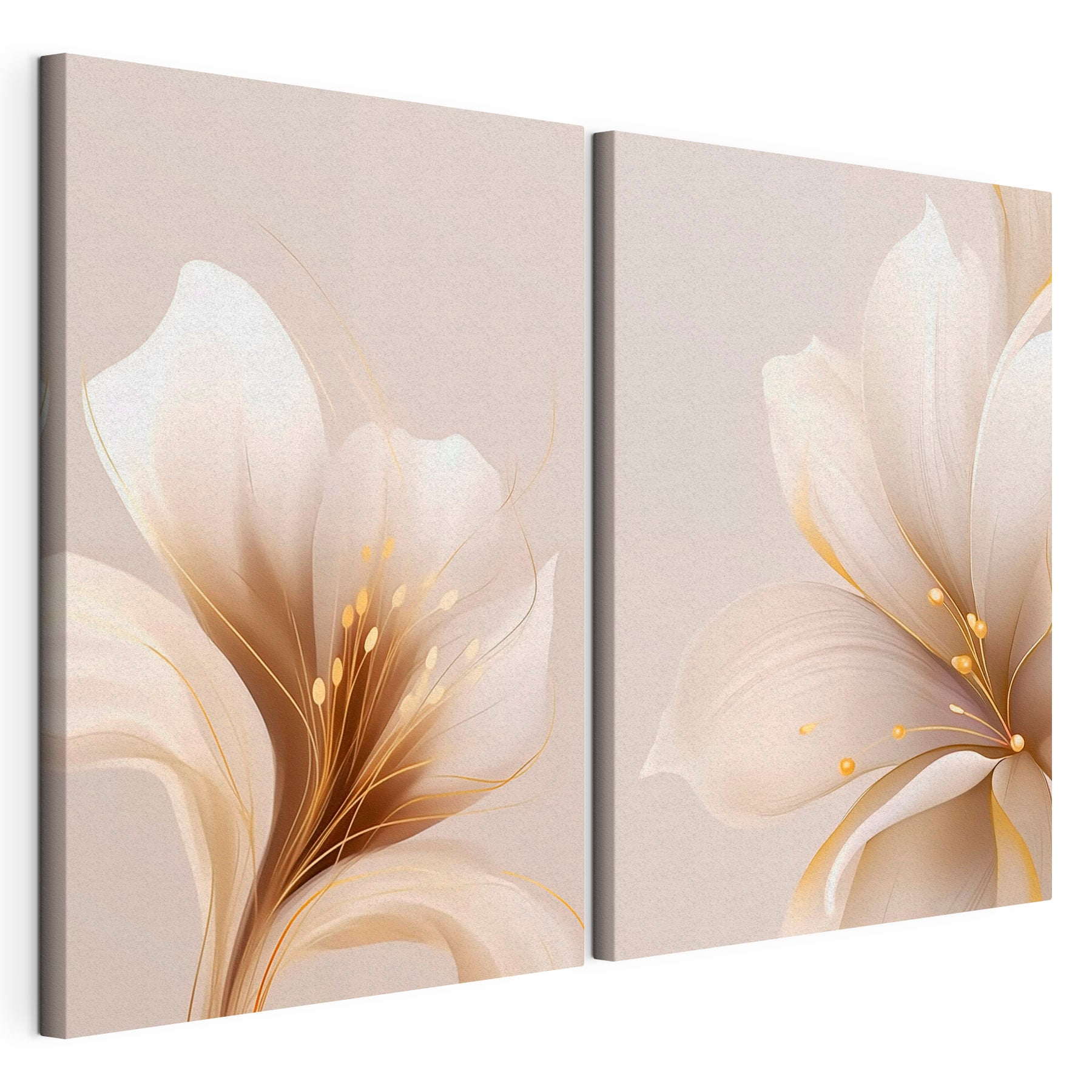 Elegant floral blossoms in soft tones