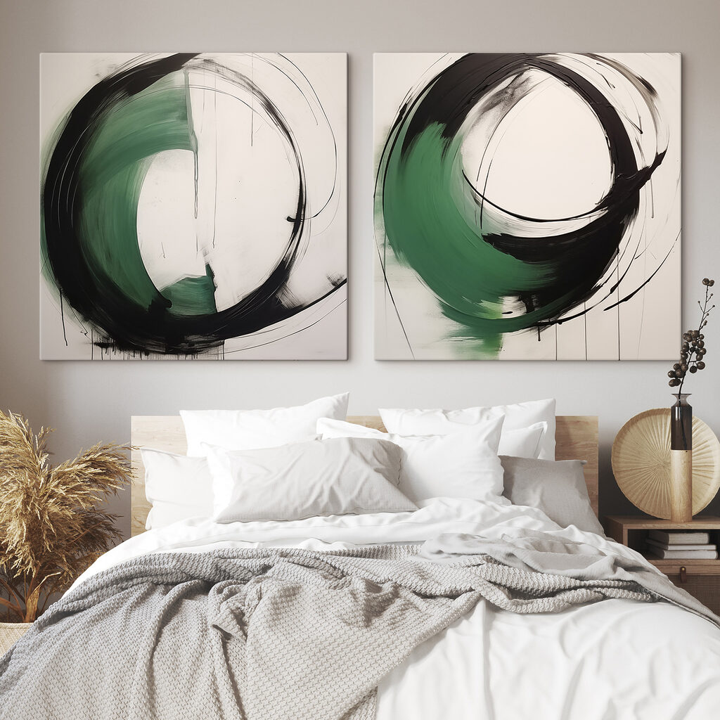 Two paintings of a circle
