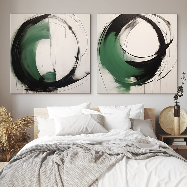Two paintings of a circle