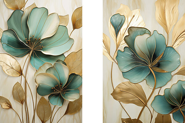 Delicate blooms in vibrant hues