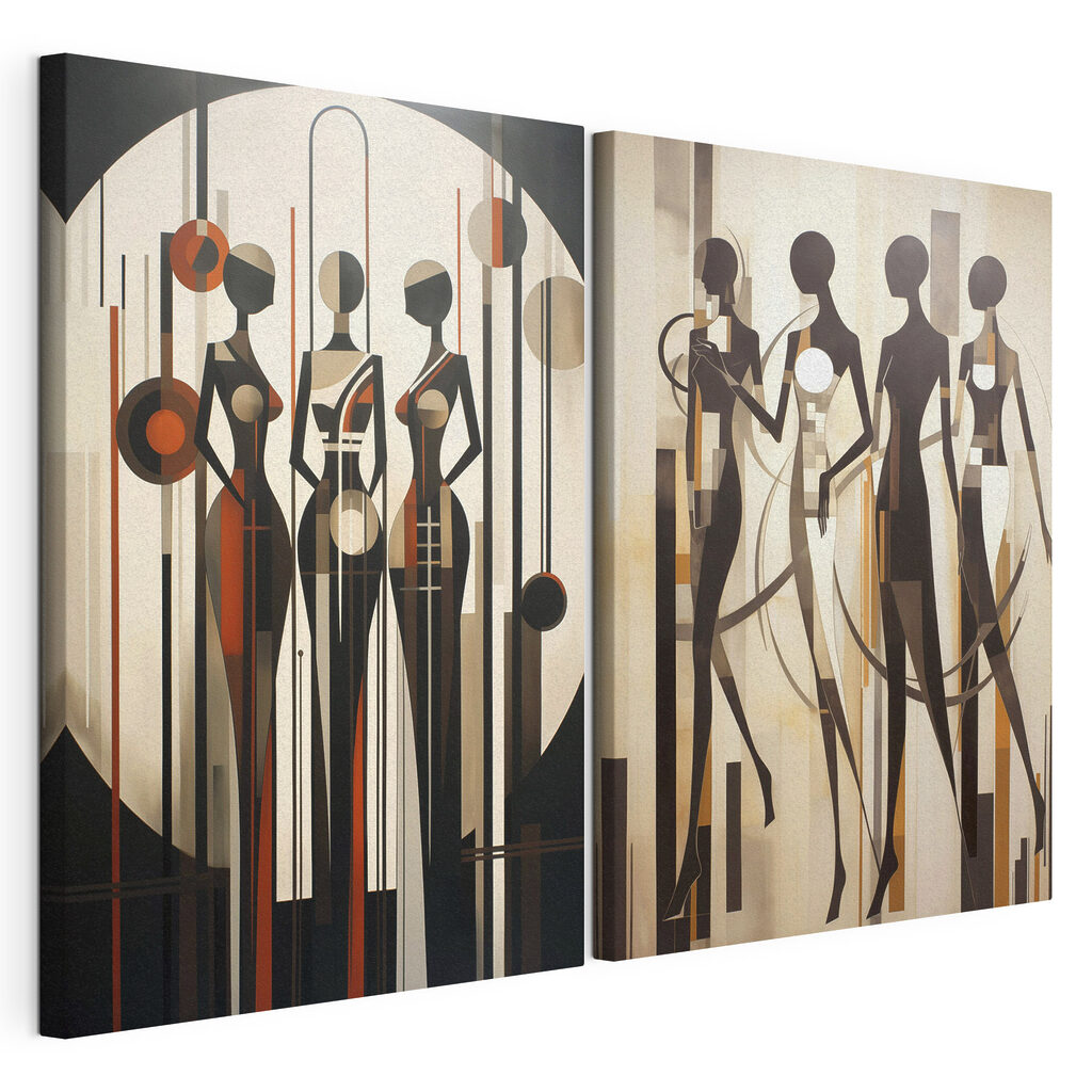 Couple of paintings of women