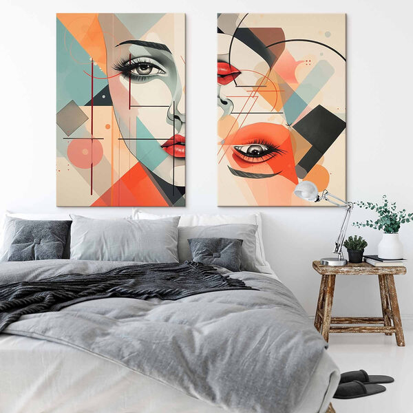 Collage of a woman's face