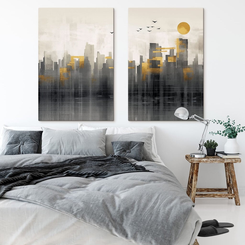 Painting of a city