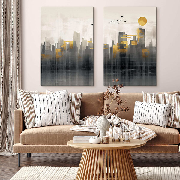 Painting of a city