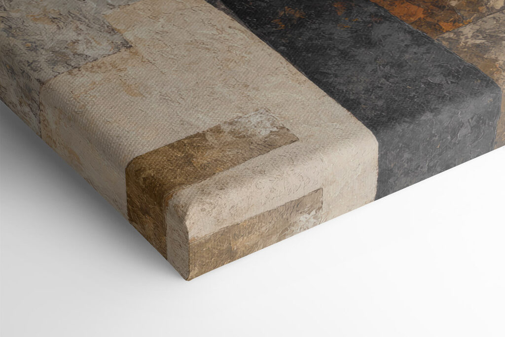 Couple of faces painted on a stone surface