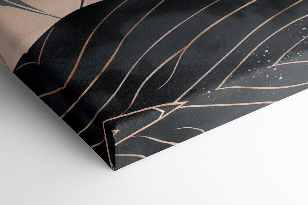 - Elegant leaves in soft hues