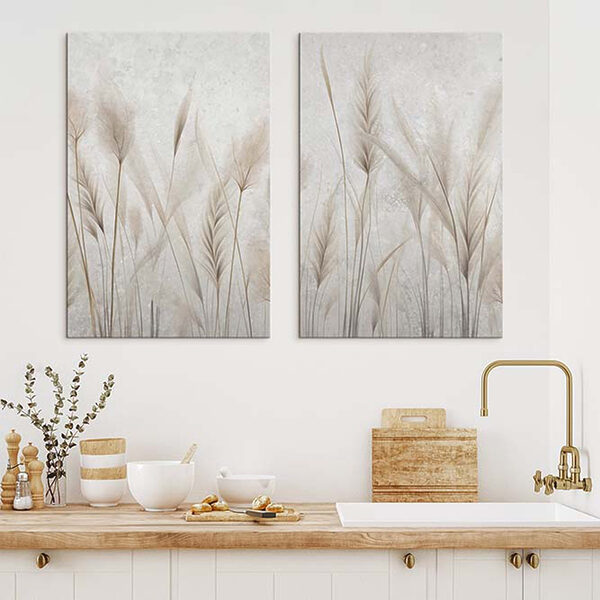 Soft grasses in gentle harmony