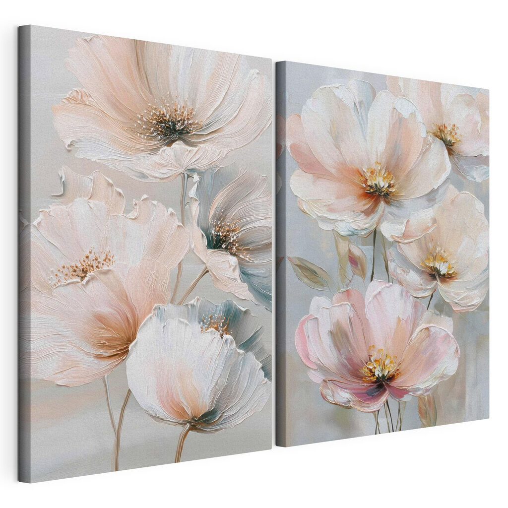 Delicate blooms in soft pastel hues