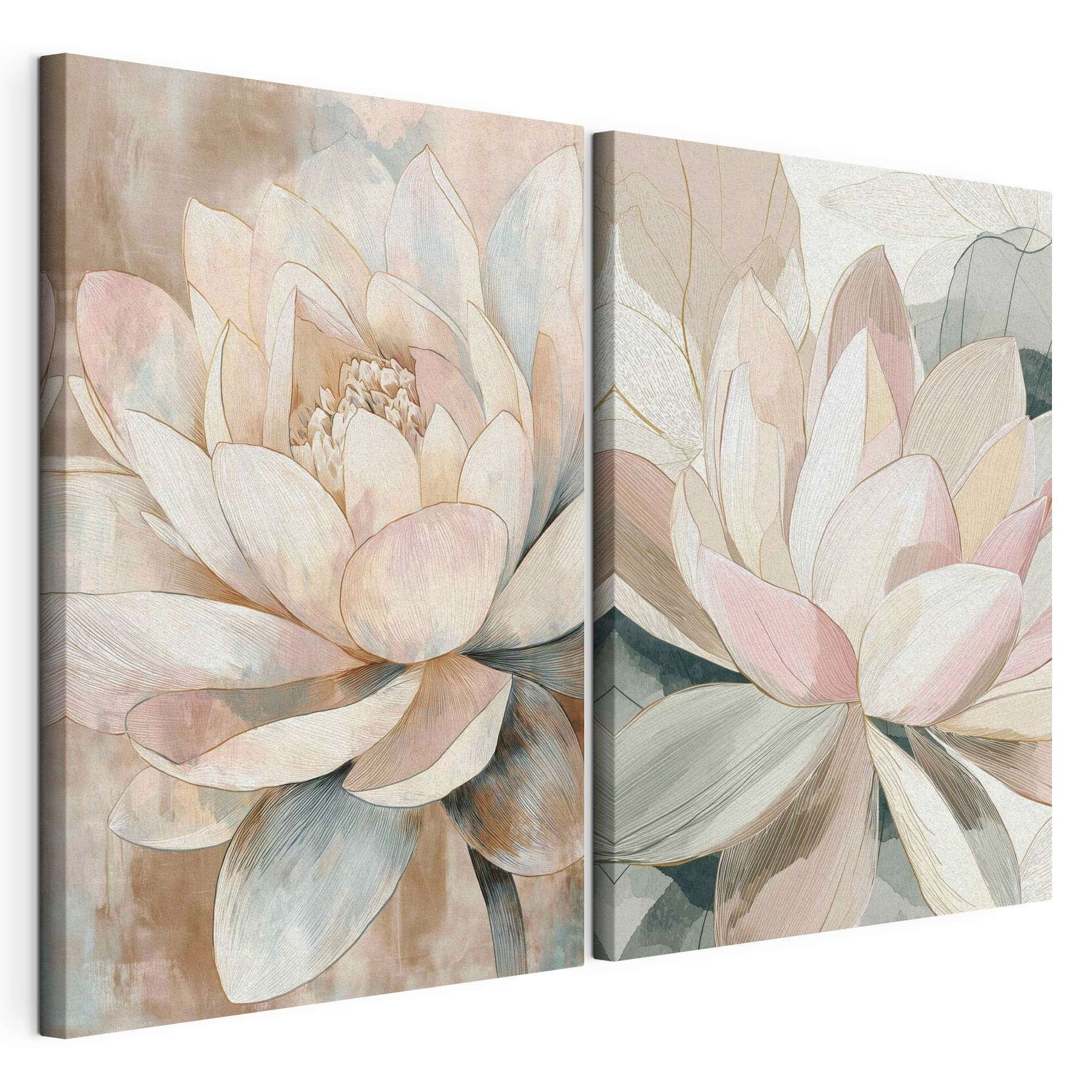 Delicate blossoms in soft hues