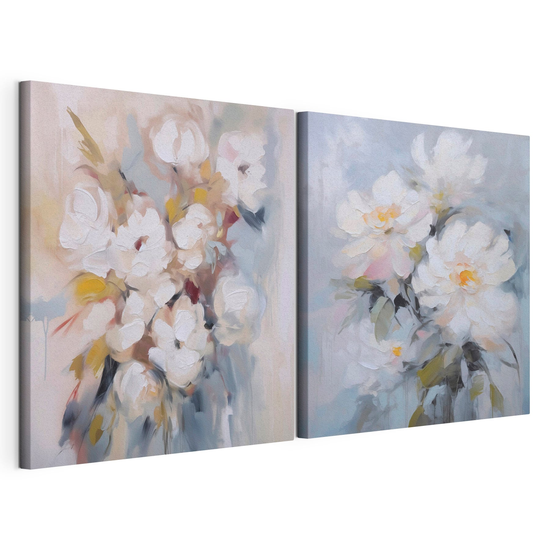 Delicate blooms in soft pastel hues