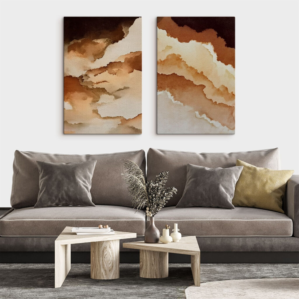 Soft hues in gentle flowing patterns