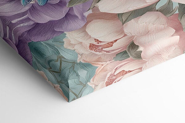 Couple of images of birds on flowers