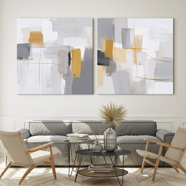 Pair of art pieces