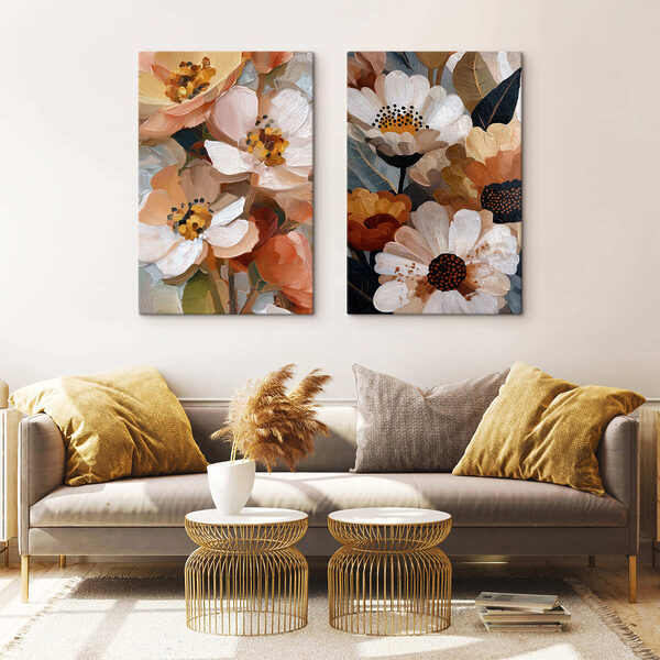 Floral beauty in warm tones