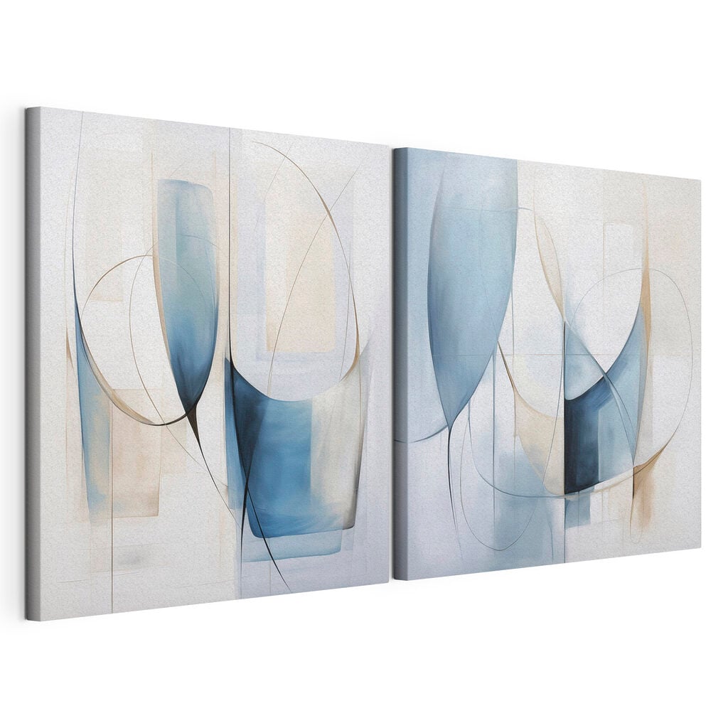 Couple of paintings of different shapes