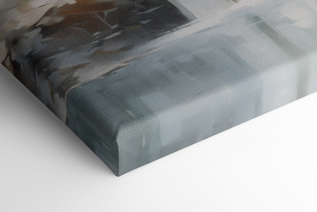 Painting of a waterfall