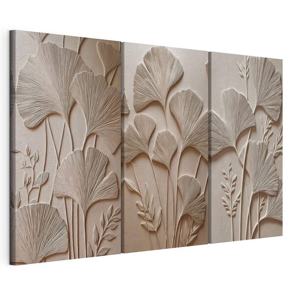 Modularer Leinwanddruck Die Schönheit der Natur in filigranen Details