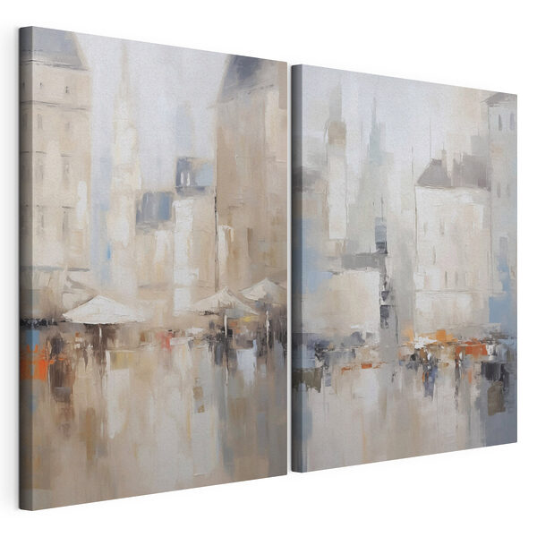 Painting of a city