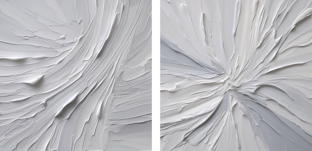 Flowing textures in soft hues